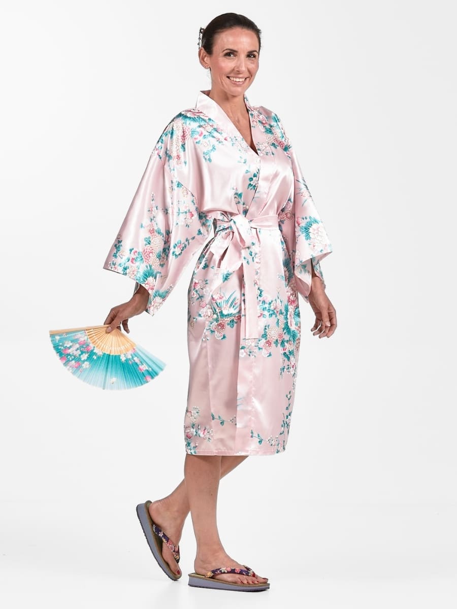 Kimono Happi Peonia e Iris Donna - Taglia unica