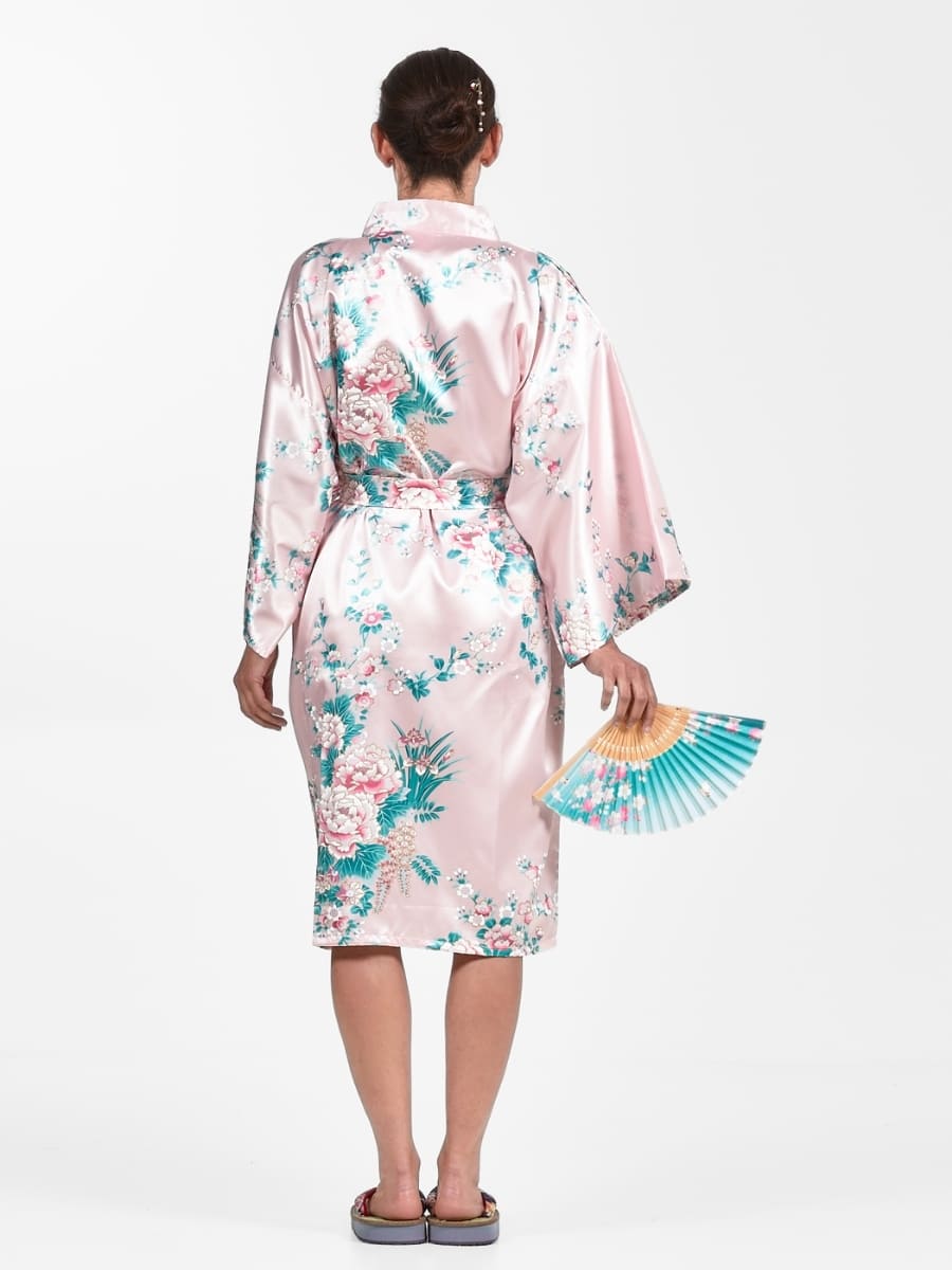 Kimono Happi Peonia e Iris Donna - Taglia unica