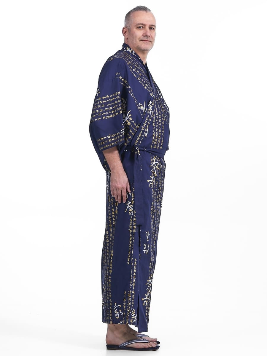 Kimono Kanji Yukata da uomo