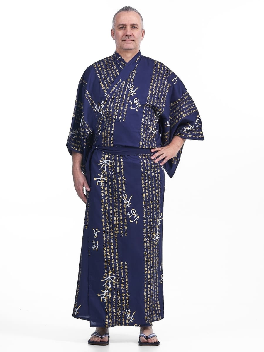 Kimono Kanji Yukata da uomo