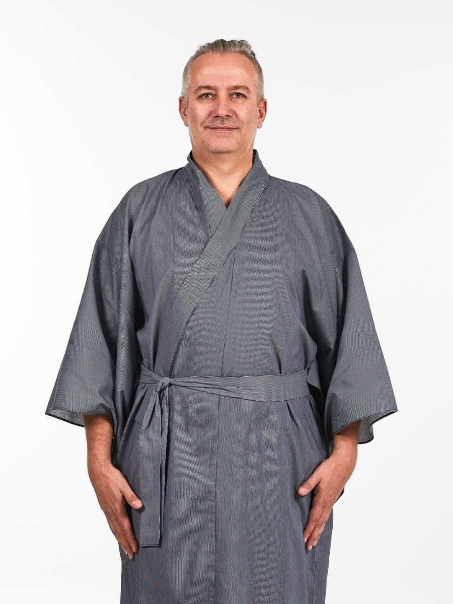 Kimono Yukata A Righe Da Uomo