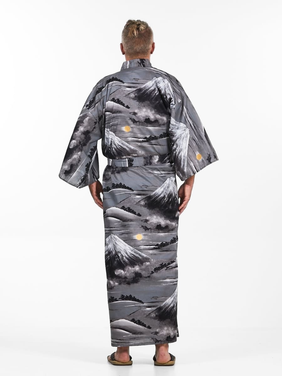 Kimono Yukata Da Uomo Monte Fuji