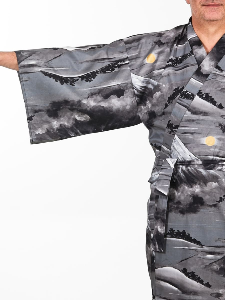 Kimono Yukata Da Uomo Monte Fuji