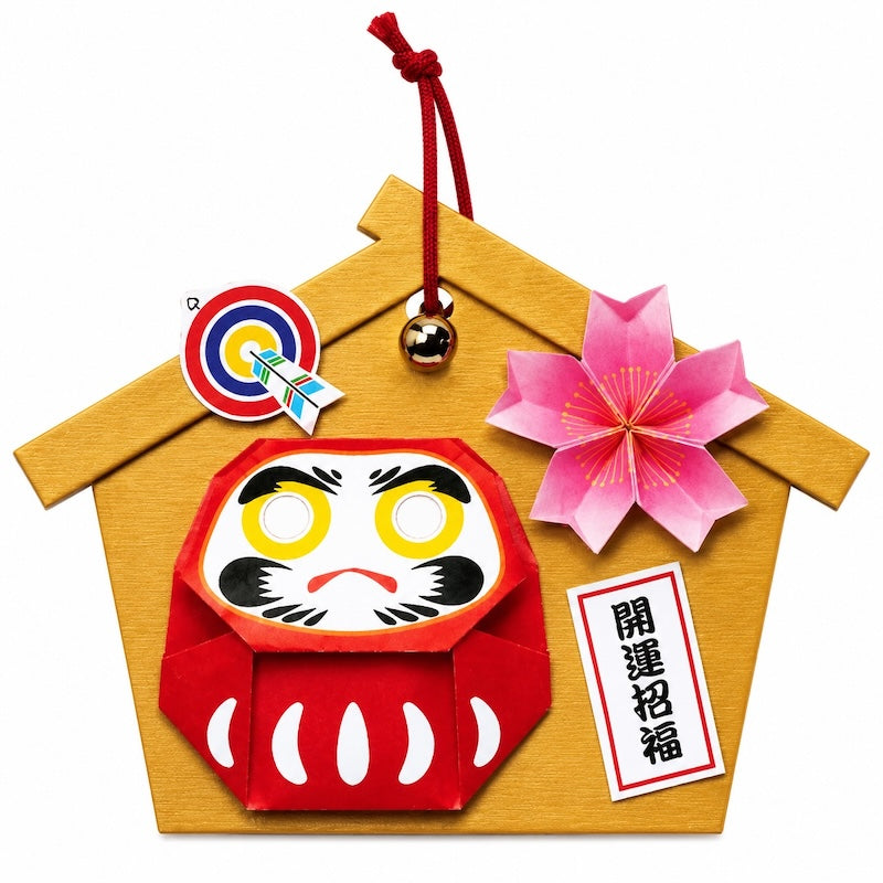 Kit Creativo Giapponese per Decorazione da Appendere - Ema & Daruma