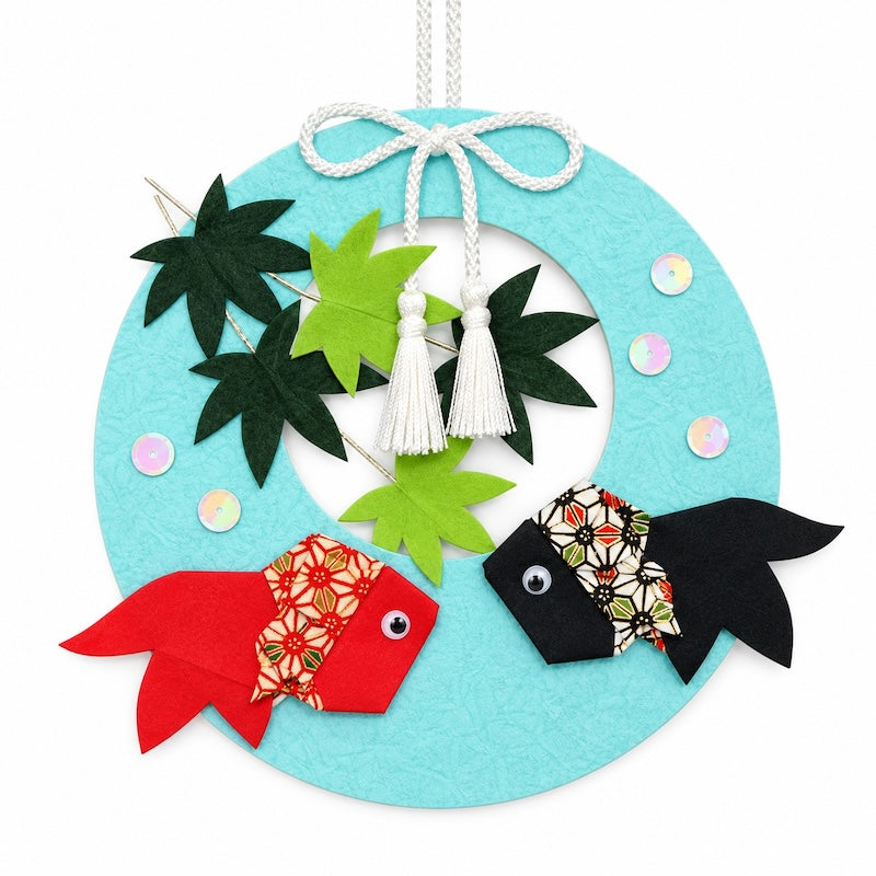 Kit Creativo Giapponese per Decorazione da Appendere - Pesci