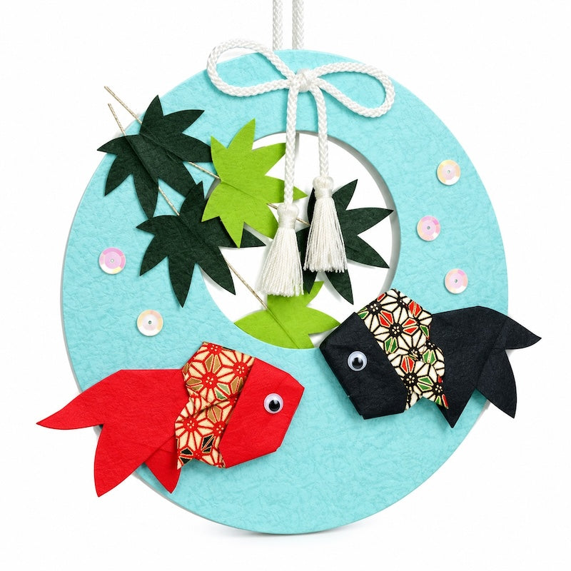 Kit Creativo Giapponese per Decorazione da Appendere - Pesci
