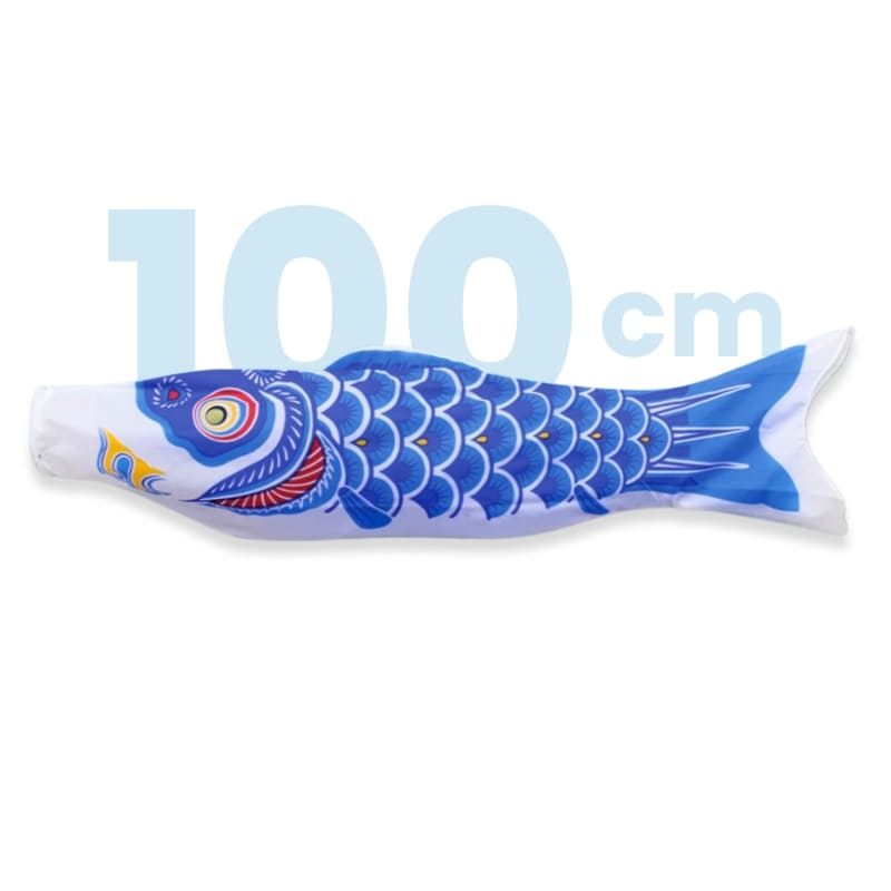 Koinobori tradizionale giapponese blu - 100 cm