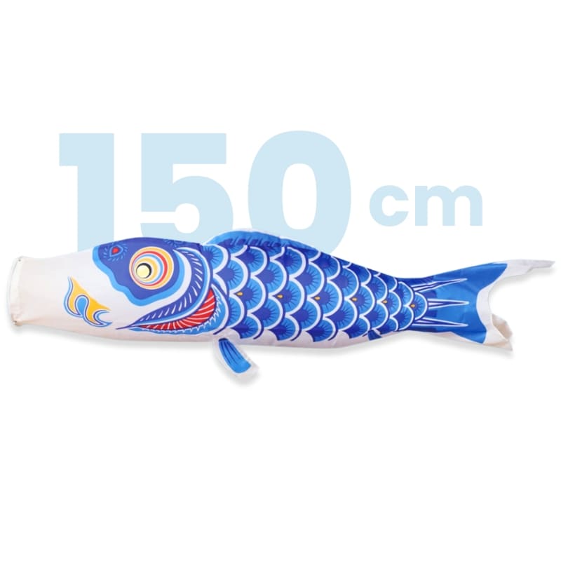 Koinobori tradizionale giapponese blu - 150 cm