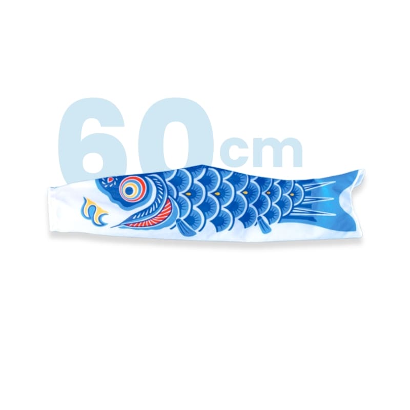Koinobori tradizionale giapponese blu - 60 cm