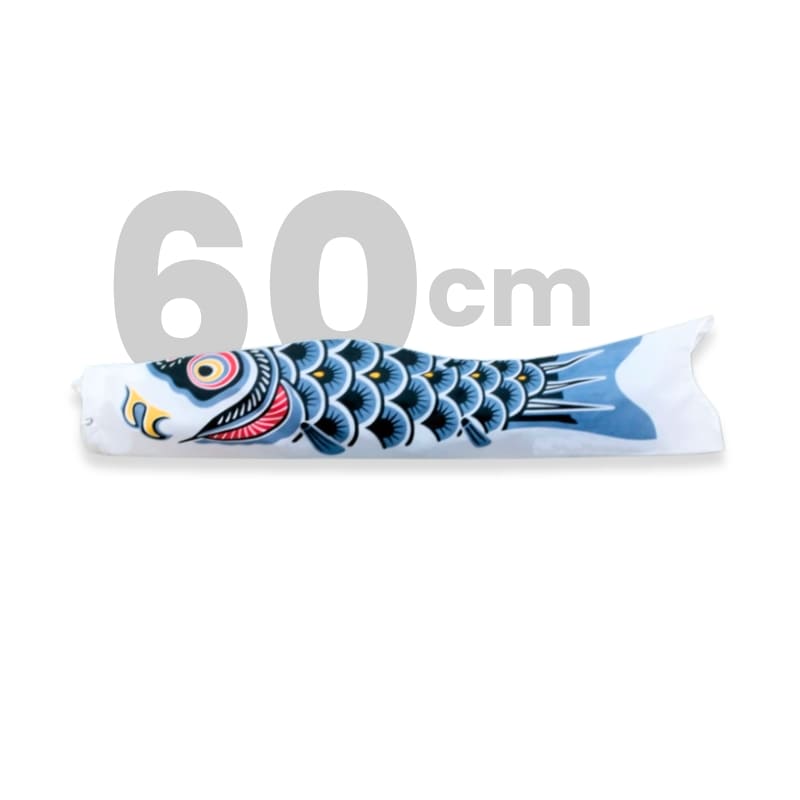 Koinobori tradizionale giapponese nero - 60 cm