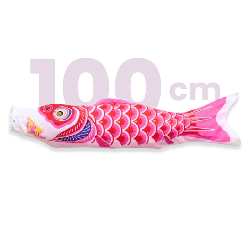 Koinobori Tradizionale Giapponese Rosa - 100 cm