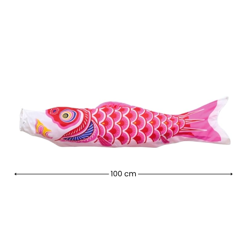 Koinobori Tradizionale Giapponese Rosa - 100 cm