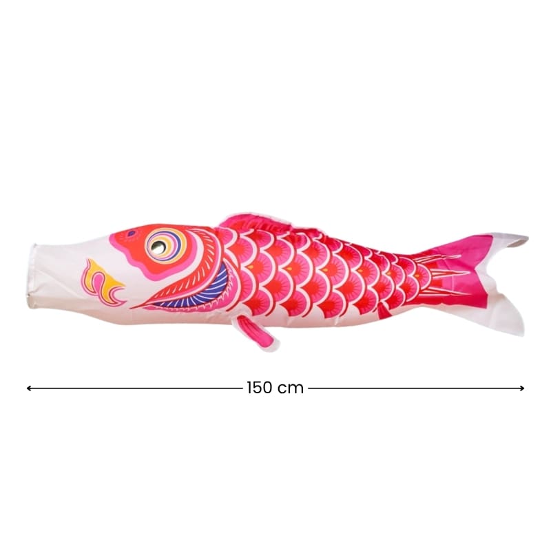 Koinobori Tradizionale Giapponese Rosa - 150 cm
