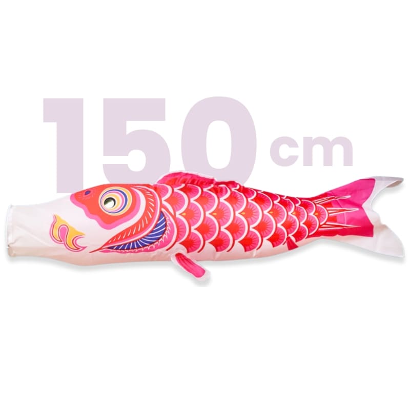 Koinobori Tradizionale Giapponese Rosa - 150 cm