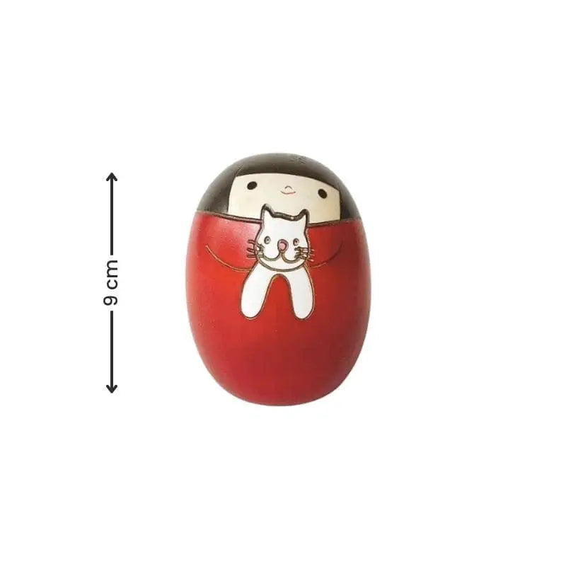 Kokeshi Neko rossa