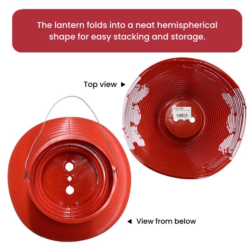 Lanterna Giapponese Tradizionale Rossa