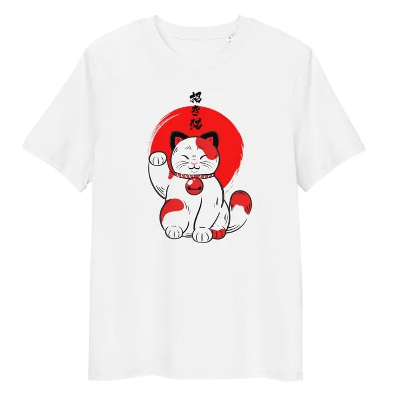 Maglietta con gatto giapponese fortunato - S