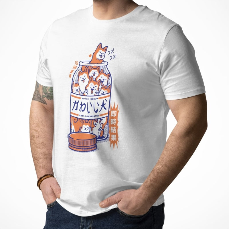 Maglietta antidepressiva giapponese Shiba