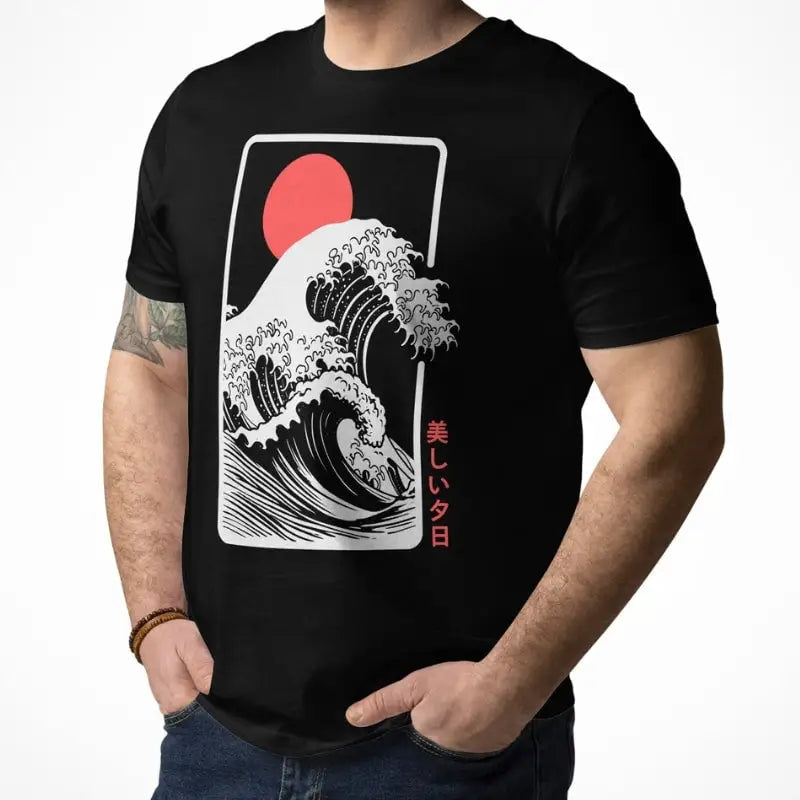 Maglietta giapponese Sunset Kanagawa