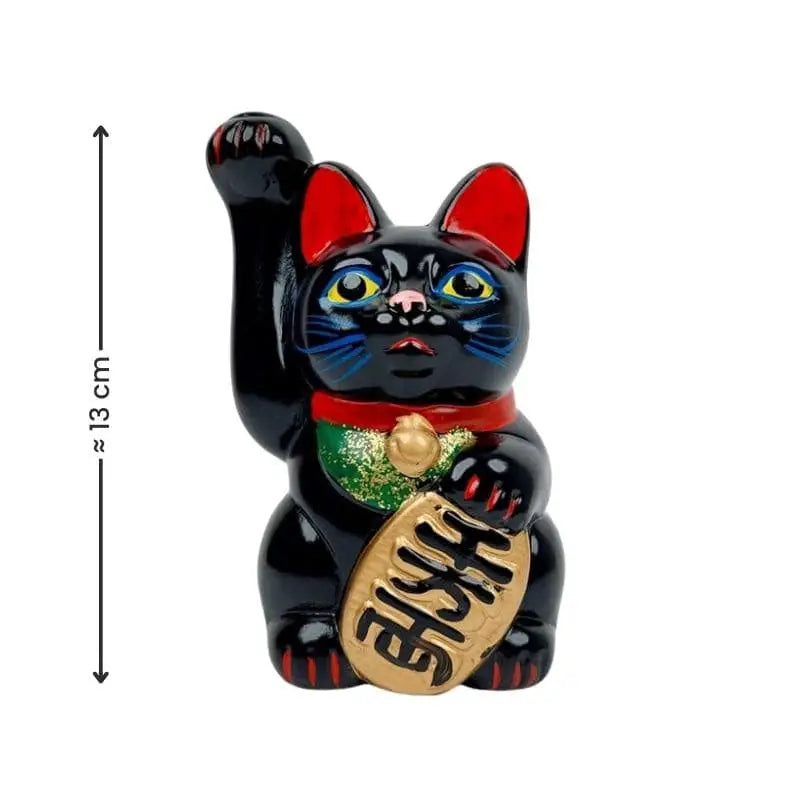 Maneki Neko Black Seto - 13 cm