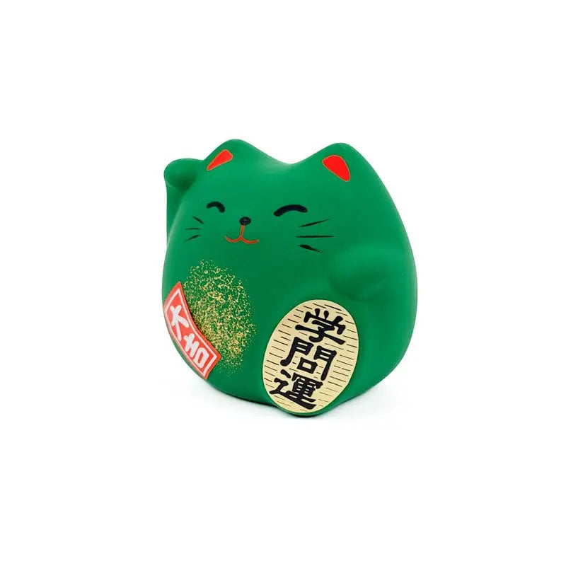Maneki Neko Verde rotondo