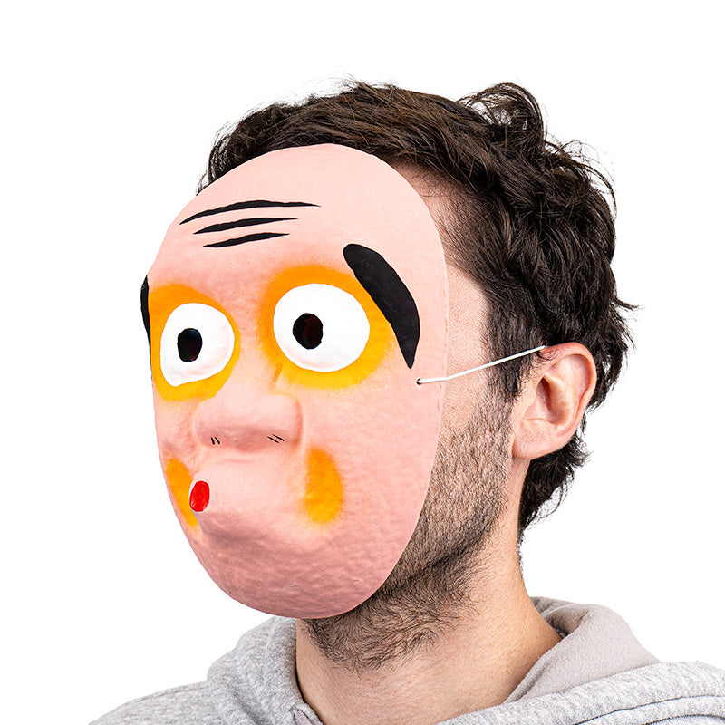 Maschera Giapponese in Cartapesta - Hyottoko