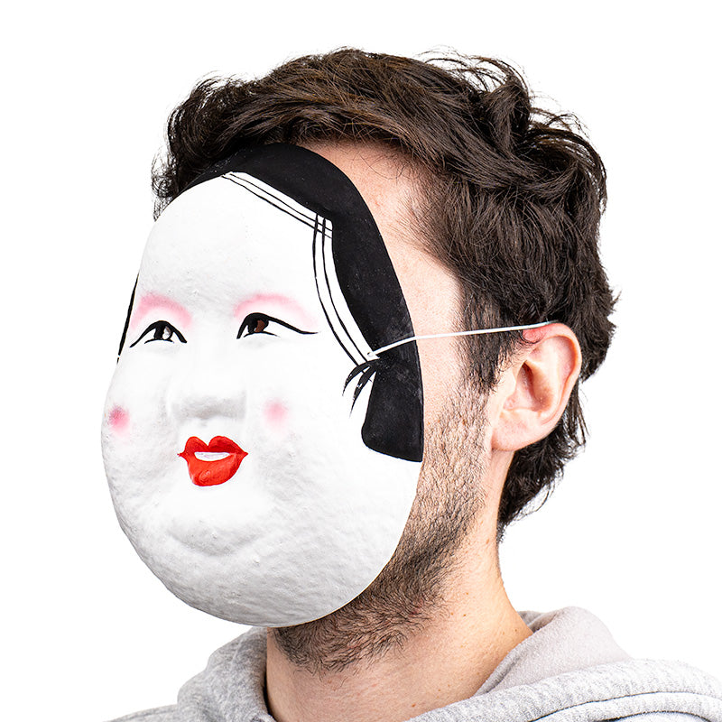 Maschera Giapponese in Cartapesta - Okame
