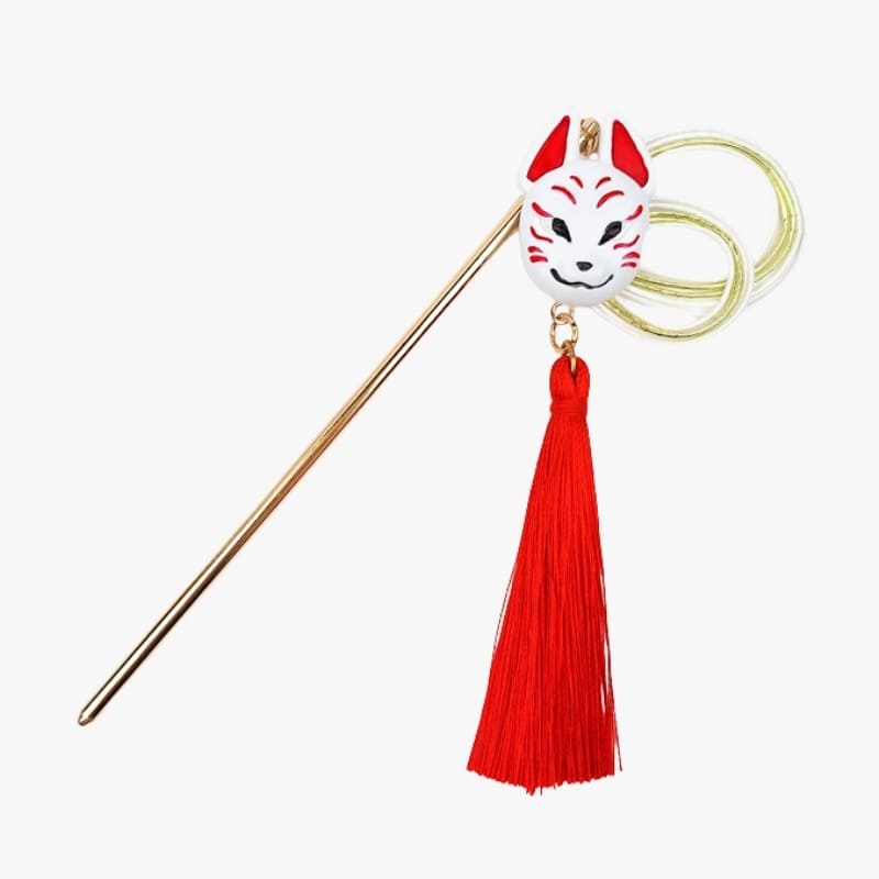 Maschera Kanzashi Japanese Kitsune