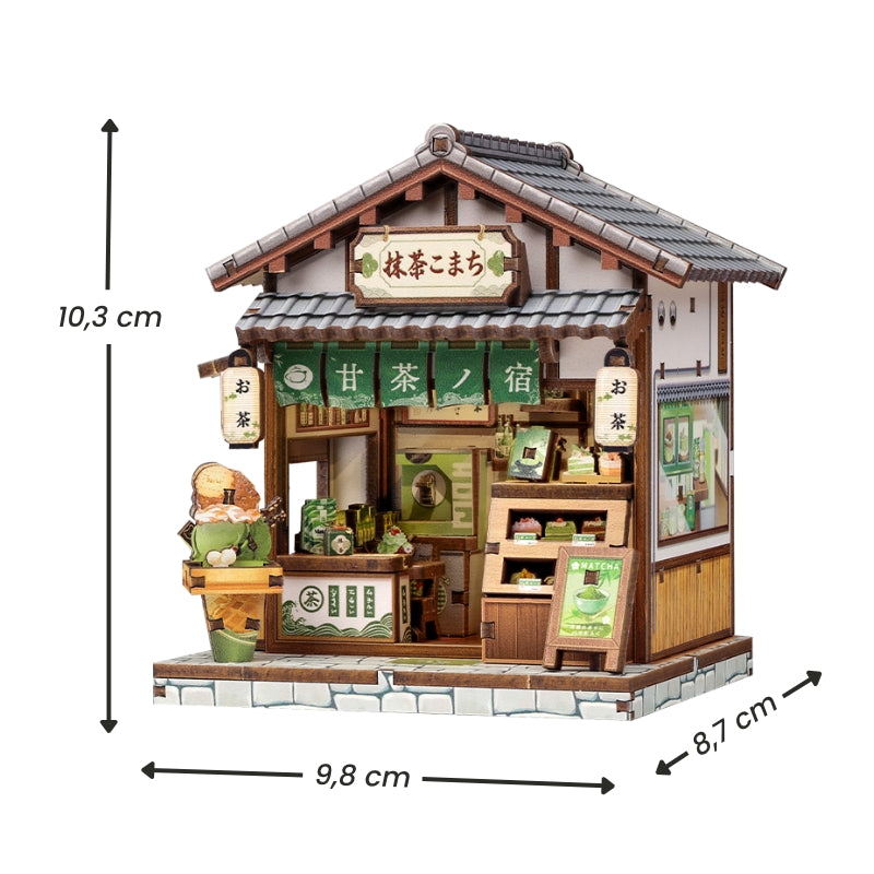 Mini Modellino Di Casa Giapponese In Legno Kyoto Matcha Cottage