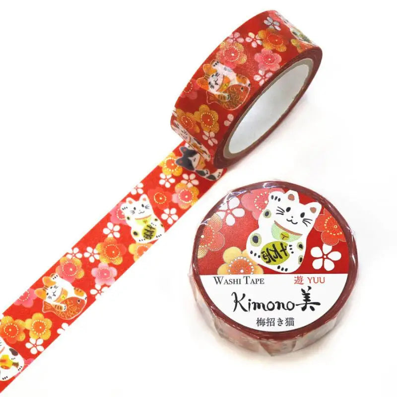 Nastro Washi giapponese Maneki Neko