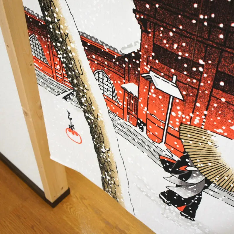 Neve giapponese Noren - 85 x 150 cm