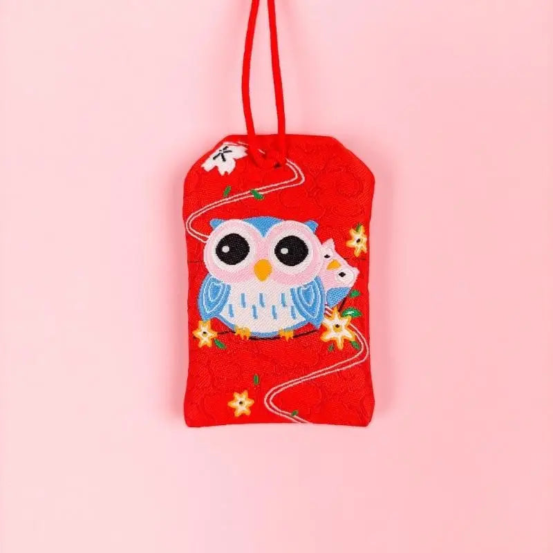 Omamori Kawaii Rosso - Gufo