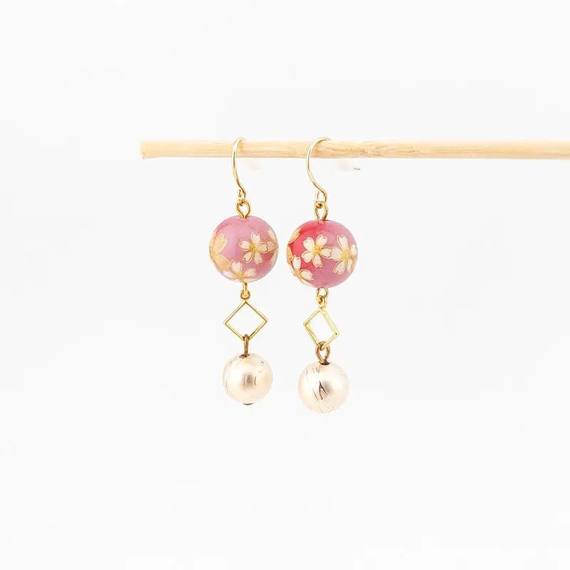 Orecchini giapponesi Cherry Rose