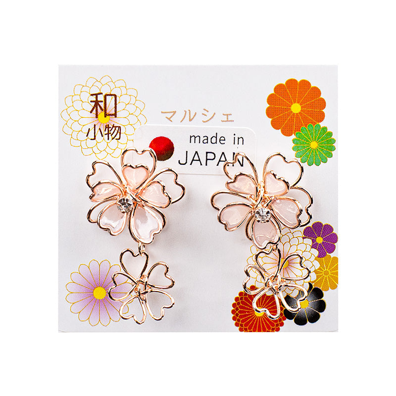 Orecchini Giapponesi - Doppia Sakura