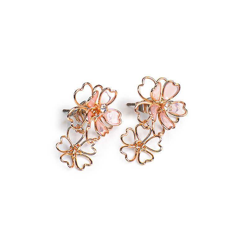 Orecchini Giapponesi - Doppia Sakura