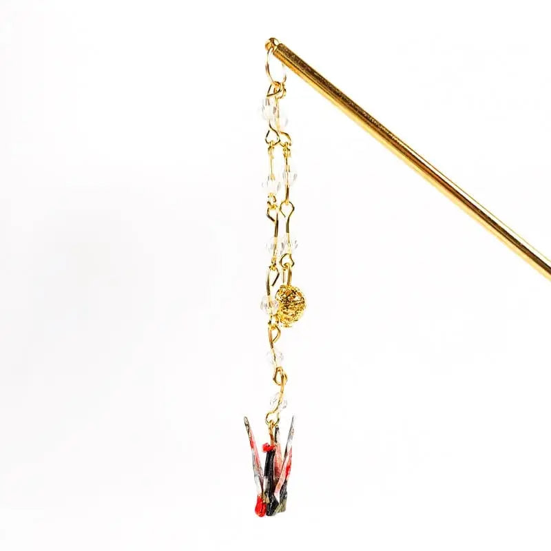 Origami giapponese Kanzashi rosso