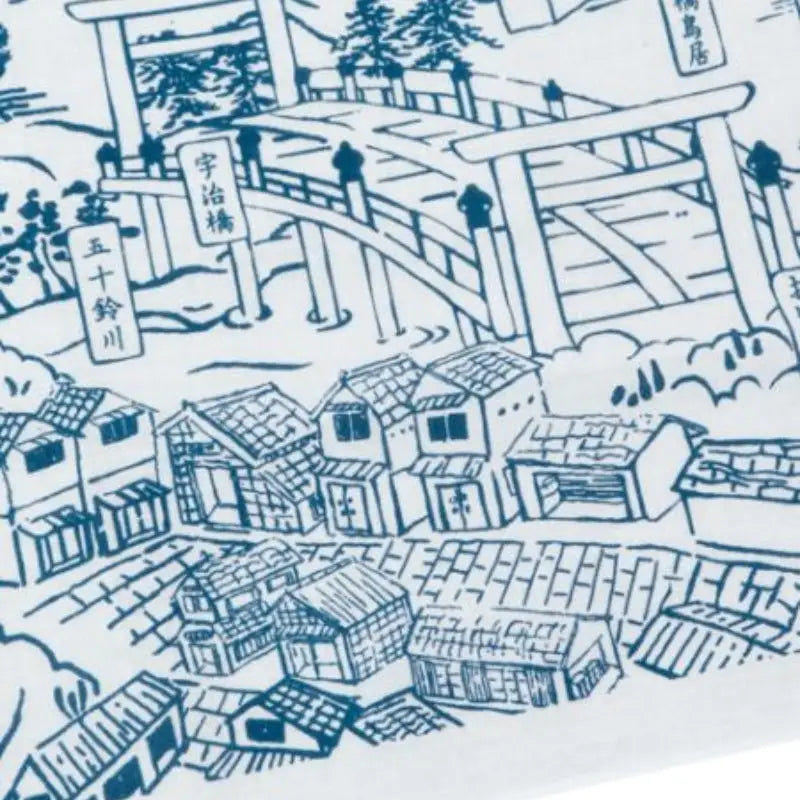 Paesaggio giapponese Tenugui