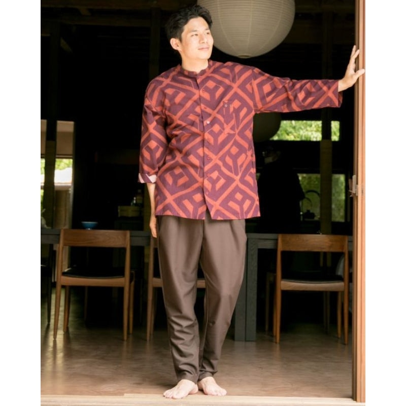 Pantaloni da uomo in stile giapponese