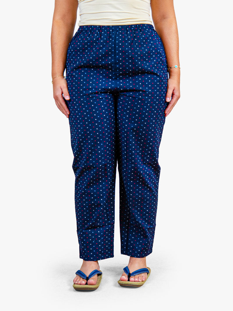 Pantaloni Giapponesi da Donna – Arare Blu Navy