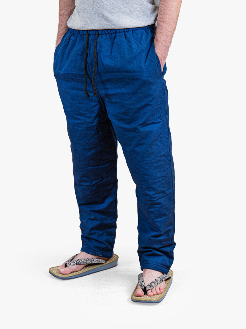 Pantaloni Giapponesi da Uomo – Trapuntati Blu
