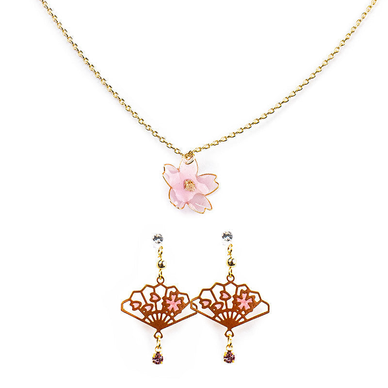 Parure Giapponese Orecchini & Collana - Hanami