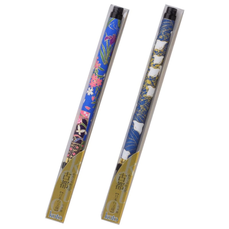 Pennello Koto manico in carta Washi blu