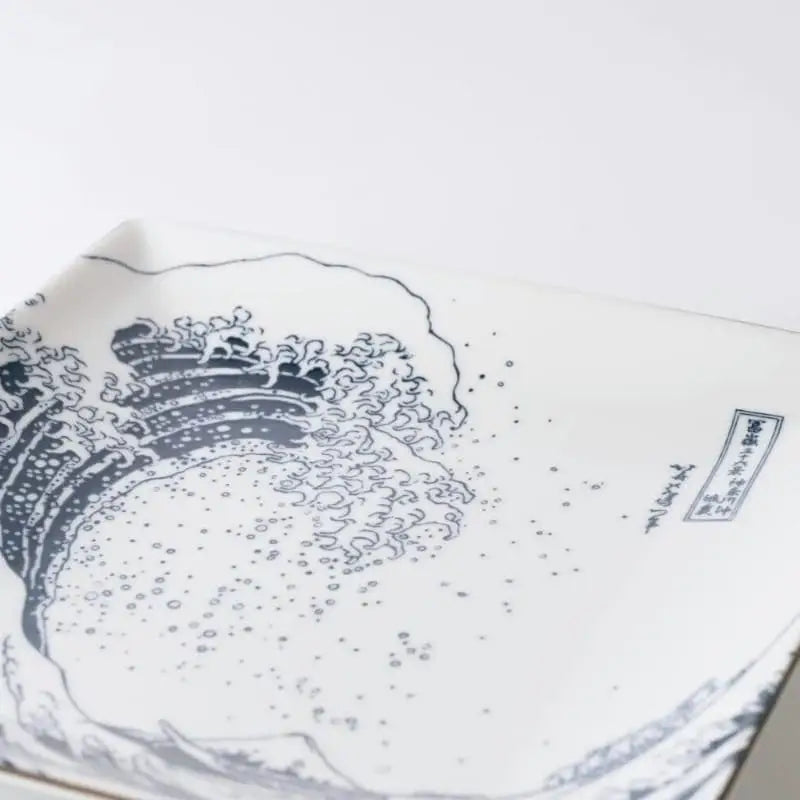 Piatto quadrato giapponese Hokusai