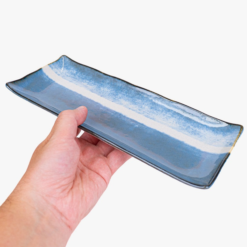 Piatto Rettangolare Giapponese – Blu
