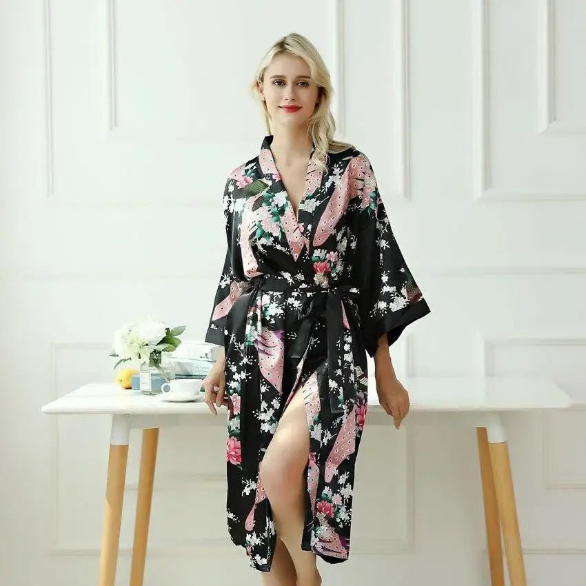 Pigiama Kimono da donna - Nero