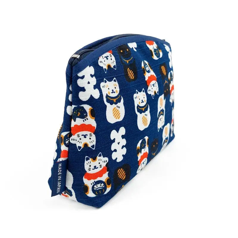 Pochette giapponese Maneki Neko Blu