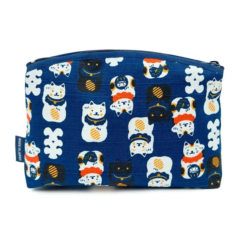 Pochette giapponese Maneki Neko Blu