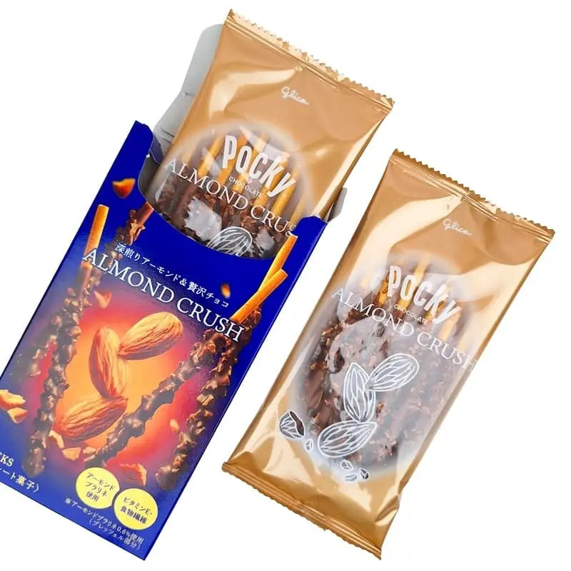 Pocky al cioccolato con bolle di mandorla