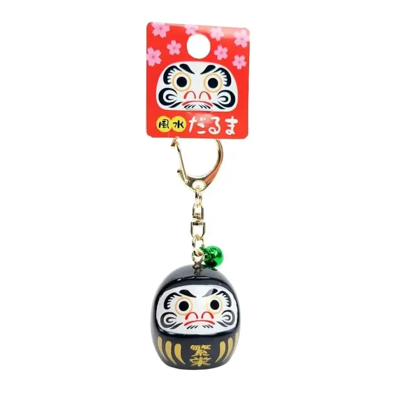 Portachiavi Grand Daruma - Colori a scelta - Nero