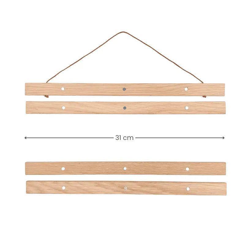 Porte-Affiche Bois Magnétique A3 Portrait